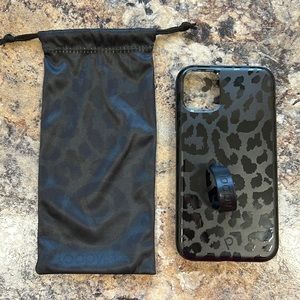 iPhone 12 Black Cheetah Loopy Case